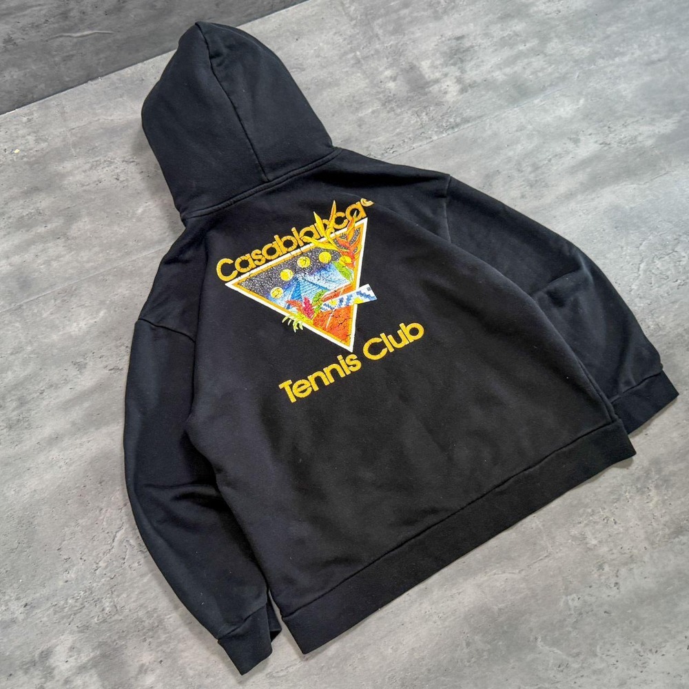 Calablanca Black Tennis Club Boxy Hoodie